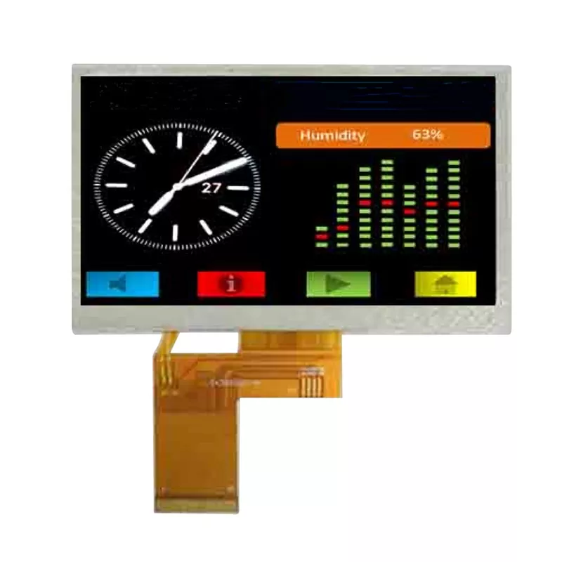 4.3 လက်မအကျယ်ကျယ်ပြန့်သောအပူချိန် TFT Module