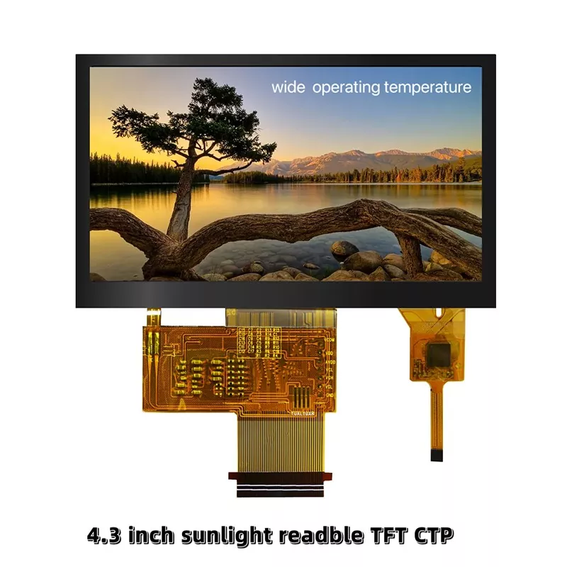 4.3 လက်မအကျယ်ကျယ်ပြန့်သောအပူချိန် TFT Module